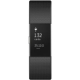 Fitbit - Charge 2 Activity Tracker + Heart Rate (Large) - Black Silver