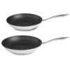 KitchenAid Stainless Steel 10&quot; and 12&quot; Nonstick Skillets Twin Pack