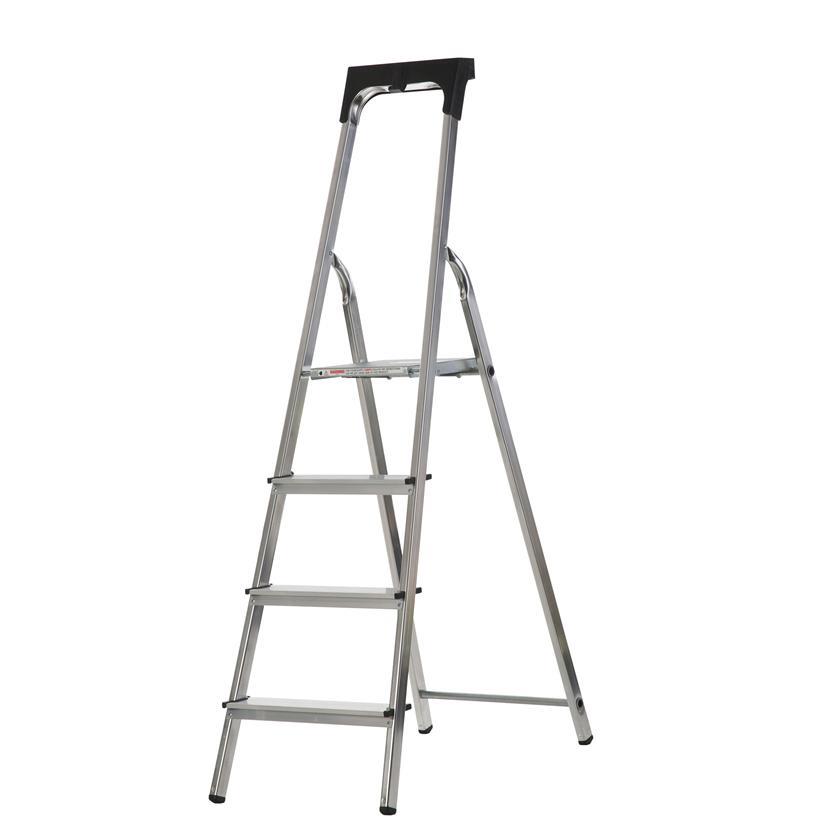 4 Tread Stepladder with Tool Tray - Platform height: 0.8m (2'7")