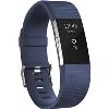 Fitbit - Charge 2 Activity Tracker + Heart Rate (Large) - Blue Silver