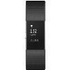 Fitbit - Charge 2 Activity Tracker + Heart Rate (Large) - Black Silver