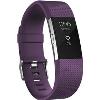 Fitbit - Charge 2 Activity Tracker + Heart Rate (Small) - Plum Silver
