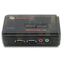 Avocent SwitchView 2-Port USB KVM Switch w/ Cables