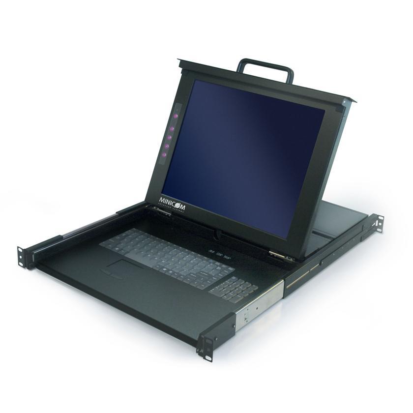 Minicom SmartRack 17" Rackmount LCD Drawer w/ Touch Pad