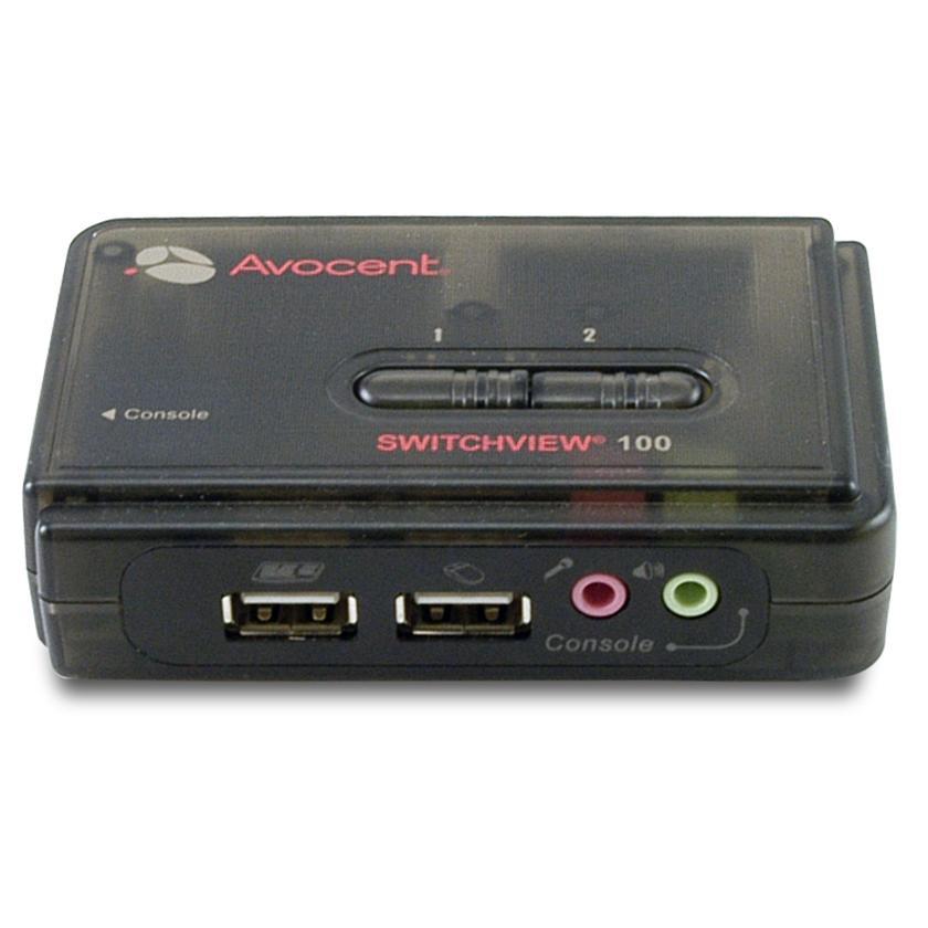 Avocent SwitchView 2-Port USB KVM Switch w/ Cables
